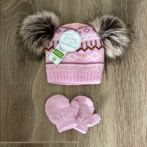 Baby Beanie and Mittens Set